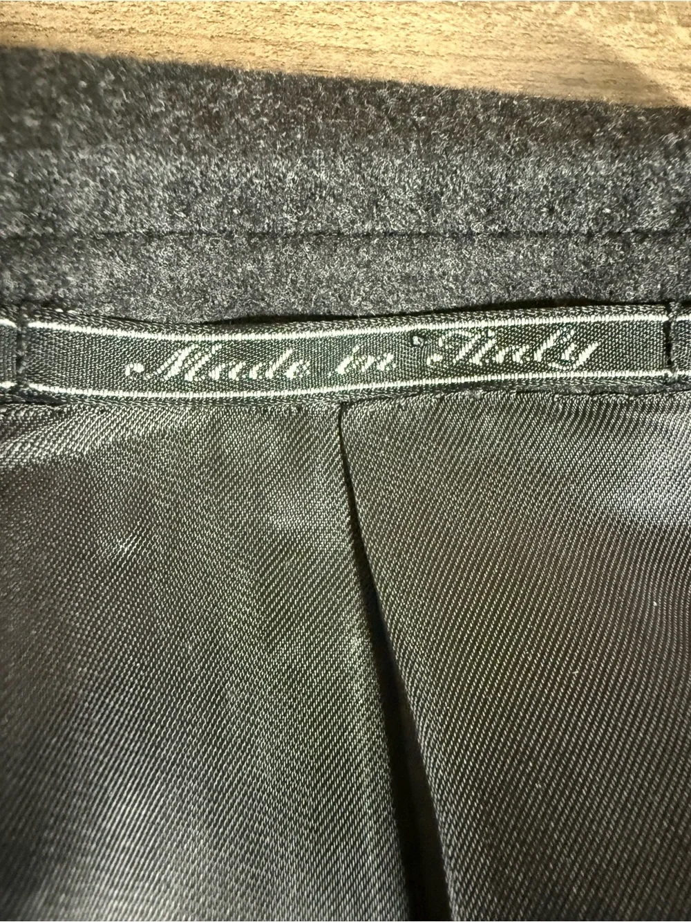 Vintage Redaelli Blazer Mens Zegna Wool 50L 52L Handmade Italy Charcoal Jacket